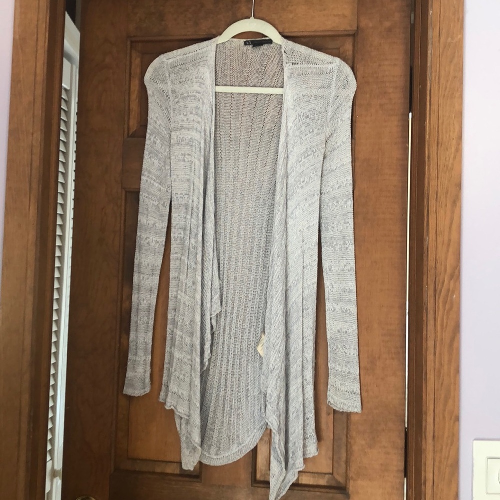 Woven silver Armani cardigan